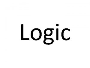 Logic Mathematical logic is a subfield of mathematics