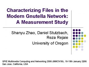 Characterizing Files in the Modern Gnutella Network A