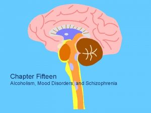 Chapter Fifteen Alcoholism Mood Disorders and Schizophrenia Alcoholism