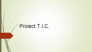 Proiect T I C Alegerea unui laptop Proiect