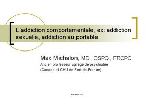 Laddiction comportementale ex addiction sexuelle addiction au portable