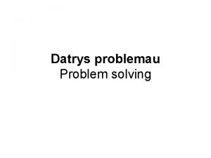 Datrys problemau Problem solving Y Cof Cofio gwybodaeth