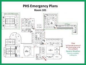 PHS Emergency Plans Room 101 Fire Exit the