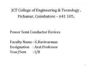 JCT College of Engineering Tecnology Pichanur Coimbatore 641