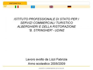 ISTITUTO PROFESSIONALE DI STATO PER I SERVIZI COMMERCIALI