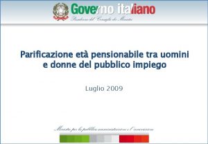 Parificazione et pensionabile tra uomini e donne del