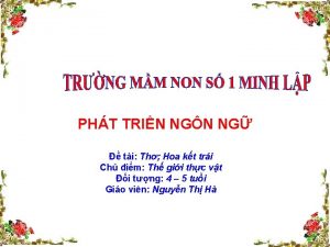 PHT TRIN NGN NG ti Th Hoa kt