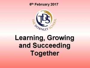 6 th February 2017 Learning Growing and Succeeding