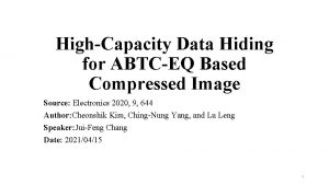 HighCapacity Data Hiding for ABTCEQ Based Compressed Image