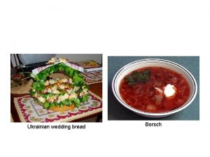 Ukrainian wedding bread Borsch Bugaloo celebrations Celebration Celebration