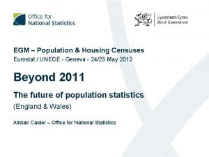 EGM Population Housing Censuses Eurostat UNECE Geneva 2425