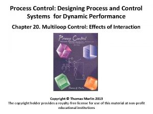 Process Control Designing Process and Control Systems for Process Control Designing Process and Control Systems for