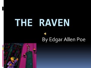 THE RAVEN By Edgar Allen Poe Vocabulary Plutonian