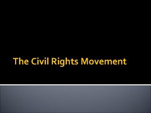 The Civil Rights Movement Chapter 20 terms NAACP