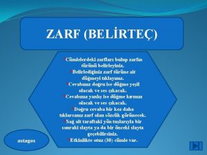 ZARF BELRTE astagos Cmlelerdeki zarflar bulup zarfn trn