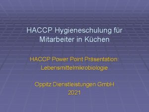 HACCP Hygieneschulung fr Mitarbeiter in Kchen HACCP Power