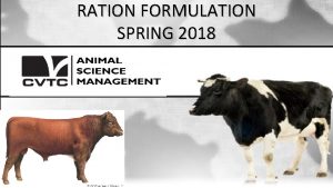RATION FORMULATION SPRING 2018 Activity Divide Paper into