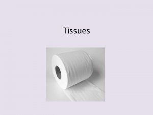 Tissues 8 Tissues groups of similar cells that