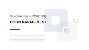 Coronavirus COVID19 CRISIS MANAGEMENT Errors Omissions Liability EO