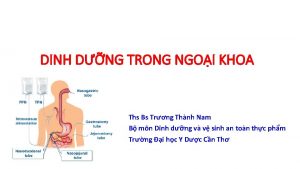 DINH DNG TRONG NGOI KHOA Ths Bs Trng