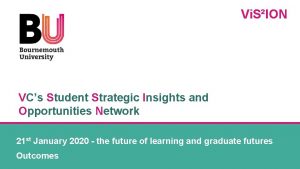 Vi SION VCs Student Strategic Insights and Opportunities