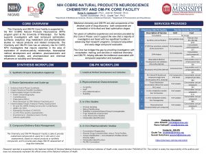 NIH COBRENATURAL PRODUCTS NEUROSCIENCE CHEMISTRY AND DMPK CORE