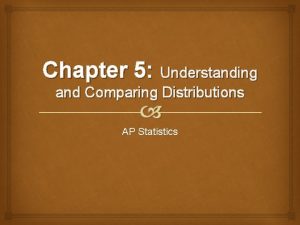 Chapter 5 Understanding and Comparing Distributions AP Statistics