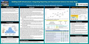 Building CLER Infrastructure Integrating Reporting and Improvement Science