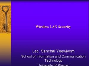235034 Security in Computer Systems and Networks Wireless