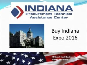 Buy Indiana Expo 2016 Office of Small Business