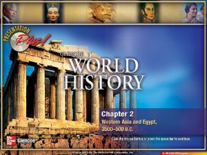 Egyptian Kingdoms cont The Middle Kingdom 2055 B