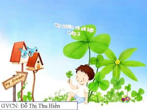 GVCN Th Thu Hin KIM TRA BI C