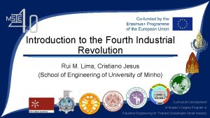 Introduction to the Fourth Industrial Revolution Rui M