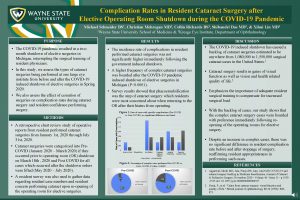 Complication Rates in Resident Cataract Surgery after Elective