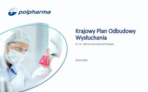 Krajowy Plan Odbudowy Wysuchania Dr in Monika LamparskaPrzybysz