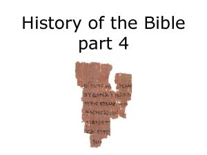 History of the Bible part 4 Misprints Wicked