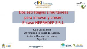 1 Dos estrategias simultneas para innovar y crecer