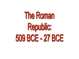 Early Roman Government Patricians Senate Foreign and Domestic