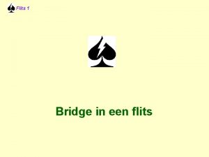 Flits 1 Bridge in een flits Docenten Teun