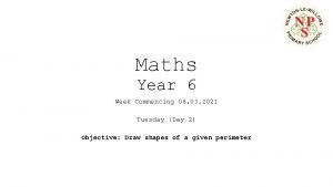 Maths Year 6 Week Commencing 08 03 2021