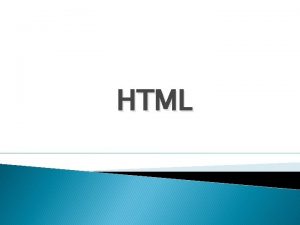 HTML HTML siglas de Hyper Text Markup Language