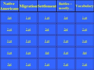 Native Battles Migration Settlement mostly Vocabulary Americans 1