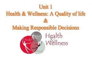 Health Wellness World Health Organization definition of Health