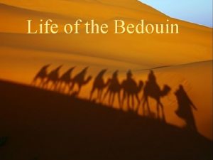 Life of the Bedouin No Center A Bedouin