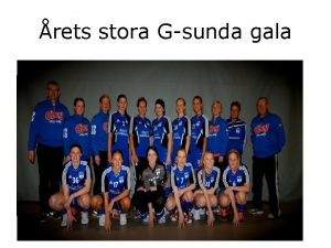 rets stora Gsunda gala Priset till Att vara