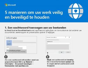 5 manieren om uw werk veilig en beveiligd