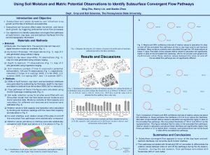 Using Soil Moisture and Matric Potential Observations to