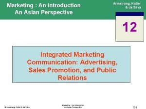 Marketing An Introduction An Asian Perspective Armstrong Kotler