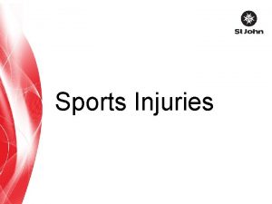 Sports Injuries Sports Injuries Australians actively participate in