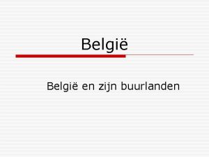 Belgi en zijn buurlanden Kaart Gegevens Oppervlakte 30
